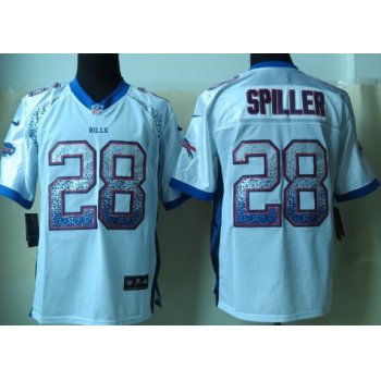 Nike Buffalo Bills #28 C.J. Spiller Drift Fashion White Elite Jersey