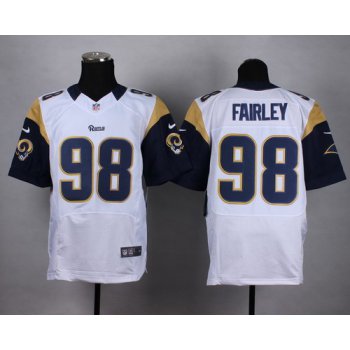Nike St. Louis Rams #98 Nick Fairley White Elite Jersey