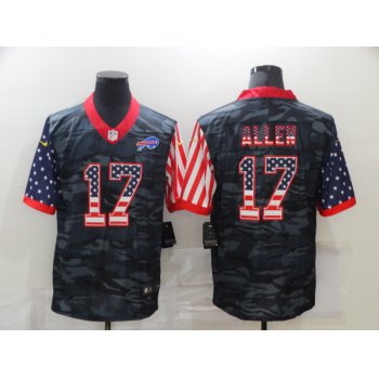 Men's Buffalo Bills #17 Josh Allen USA Camo 2020 Salute To Service Stitched NFL Nike Limited Jersey