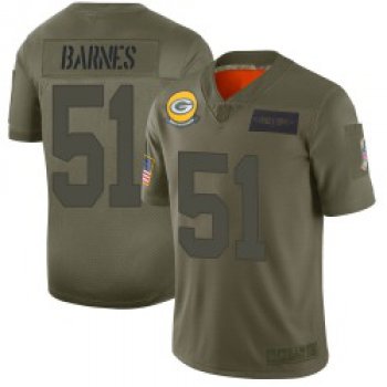 Men's Green Bay Packers #51 Krys Barnes Limited Camo 2019 Salute to Service Jersey