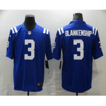 Men's Indianapolis Colts #3 Rodrigo Blankenship Royal Blue 2020 Vapor Untouchable Stitched NFL Nike Limited Jersey