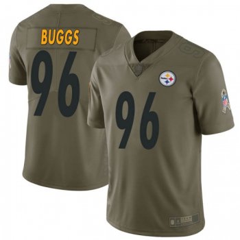 Men's Pittsburgh Steelers #96 Isaiah Buggs Limited Green 2017 Salute to Service Jersey