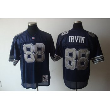 Dallas Cowboys #88 Michael Irvin Navy Blue Throwback Jersey