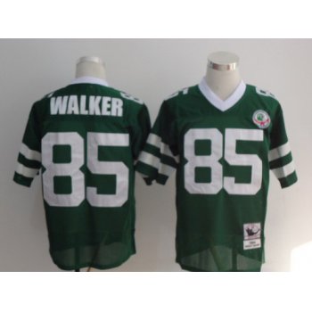 New York Jets #85 Wesley Walker Green Throwback Jersey