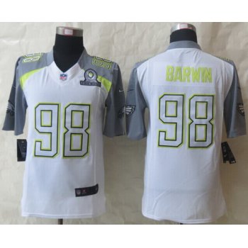 Nike Team Carter #98 Connor Barwin 2015 Pro Bowl White Elite Jersey