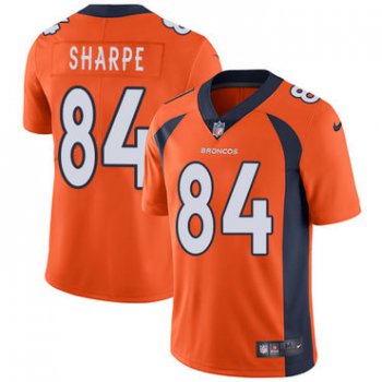 Nike Denver Broncos #84 Shannon Sharpe Orange Team Color Men's Stitched NFL Vapor Untouchable Limited Jersey