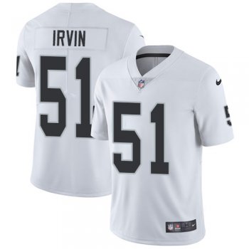 Nike Oakland Raiders #51 Bruce Irvin White Men's Stitched NFL Vapor Untouchable Limited Jersey