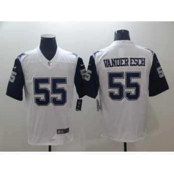 Nike Cowboys #55 Rolando VandereschWhite Men's Stitched NFL Limited Rush Jersey