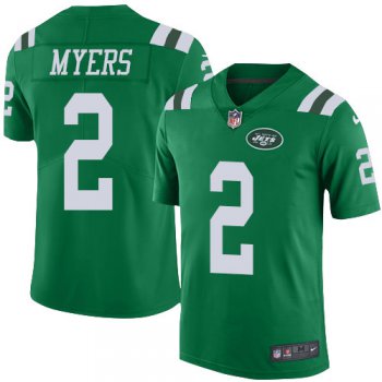 Nike Jets #2 Jason Myers Green Men's Stitched NFL Limited Rush Jersey