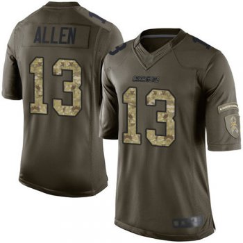 Chargers #13 Keenan Allen Green Men's Stitched Football Limited 2015 Salute to Service Jersey