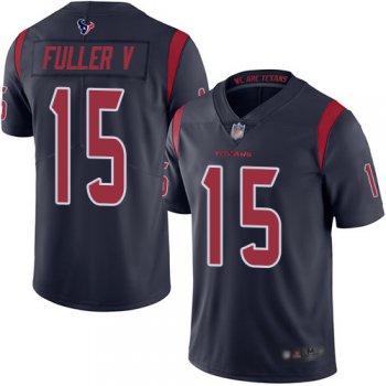 Texans #15 Will Fuller V Navy Blue Men's Stitched Football Limited Rush Jersey