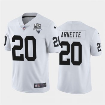 Nike Las Vegas Raiders 20 Damon Arnette White 2020 Inaugural Season Vapor Untouchable Limited Jersey