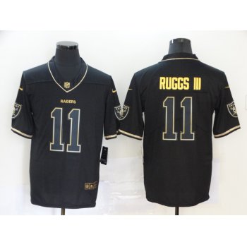 Men's Las Vegas Raiders #11 Henry Ruggs III Black Golden Edition Jersey