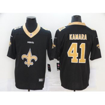 Men's New Orleans Saints #41 Alvin Kamara Black 2020 Big Logo Vapor Untouchable Stitched NFL Nike Fashion Limited Jersey