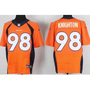 Nike Denver Broncos #98 Terrance Knighton 2013 Orange Elite Jersey