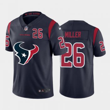 Nike Texans #26 Lamar Miller Navy Team Big Logo Number Color Rush Limited Jersey