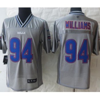 Nike Buffalo Bills #94 Mario Williams 2013 Gray Vapor Elite Jersey