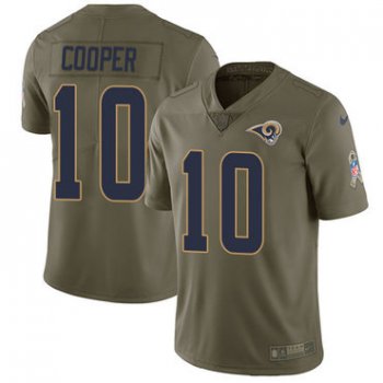 Nike Rams #10 Pharoh Cooper Olive Men's Stitched NFL Limited 2017 Salute To Service Jersey