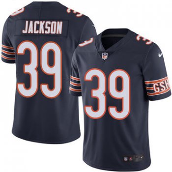 Nike Chicago Bears #39 Eddie Jackson Limited Navy Blue Home Vapor Untouchable