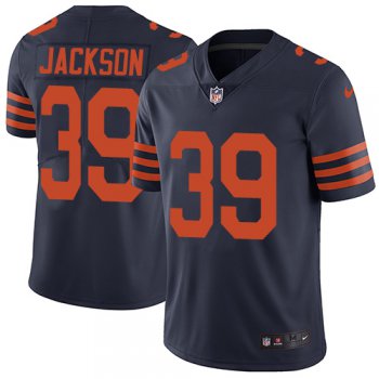 Nike Chicago Bears Men's #39 Eddie Jackson Limited Navy Blue Alternate Vapor Untouchable NFL