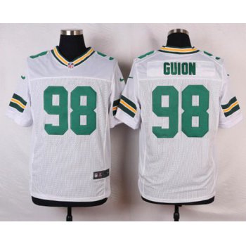 Men's Green Bay Packers #98 Letroy White Road NFL Nike Elite Jersey