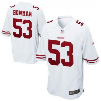 Men's Nike San Francisco 49ers #53 NaVorro Bowman Game White Jersey