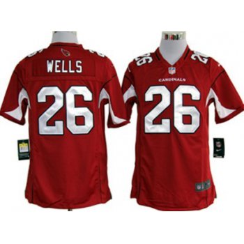 Nike Arizona Cardinals #26 Chris Wells Red Game Jersey