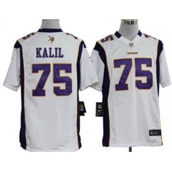 Nike Minnesota Vikings #75 Matt Kalil White Game Jersey