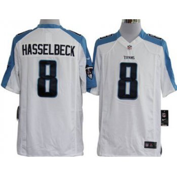 Nike Tennessee Titans #8 Matt Hasselbeck White Game Jersey