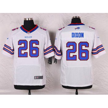 Men's Buffalo Bills #26 Boobie Dixon White Road NFL Nike Elite Jersey