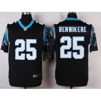 Men's Carolina Panthers #25 Bene Benwikere Black Team Color NFL Nike Elite Jersey