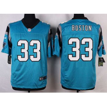 Men's Carolina Panthers #33 Tre Boston Light Blue Alternate NFL Nike Elite Jersey