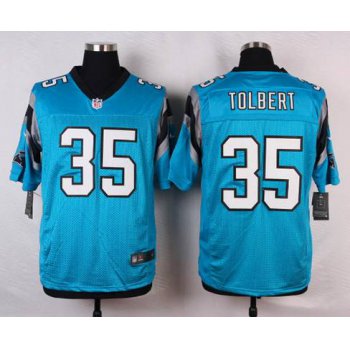 Men's Carolina Panthers #35 Mike Tolbert Light Blue Alternate NFL Nike Elite Jersey