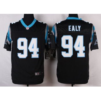 Men's Carolina Panthers #94 Kony Ealy Black Team Color NFL Nike Elite Jersey