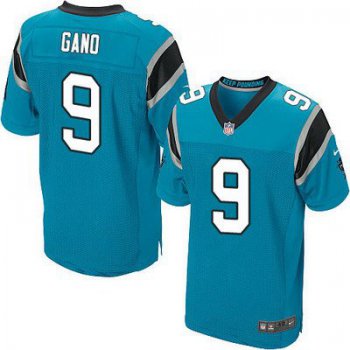 Men's Carolina Panthers #9 Graham Gano Light Blue Alternate NFL Nike Elite Jersey