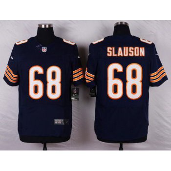 Men's Chicago Bears #68 Matt Slauson Navy Blue Team Color NFL Nike Elite Jersey