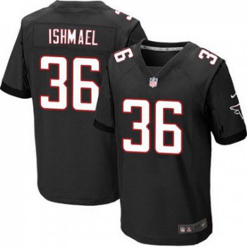 Men's Atlanta Falcons #36 Kemal Ishmael Black Alternate NFL Nike Elite Jersey
