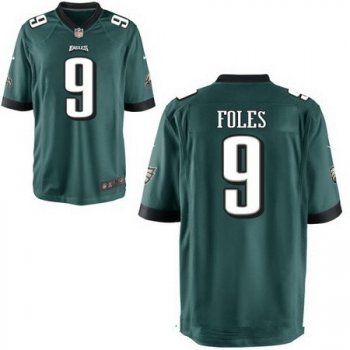 Men's Philadelphia Eagles #9 Nick Foles Midnight Green Team Color Stitched NFL Nike Elite Jersey