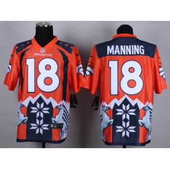 Nike Denver Broncos #18 Peyton Manning 2015 Noble Fashion Elite Jersey