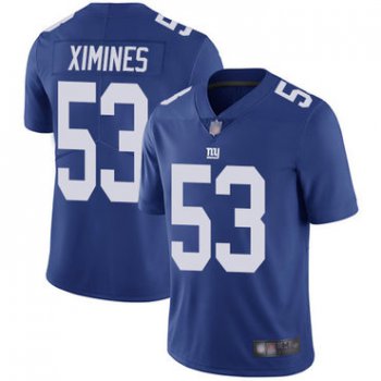 Giants #53 Oshane Ximines Royal Blue Team Color Men's Stitched Football Vapor Untouchable Limited Jersey