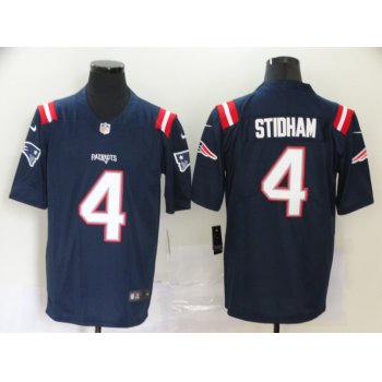Men's New England Patriots #4 Jarrett Stidham Navy Blue 2020 NEW Vapor Untouchable Stitched NFL Nike Limited Jersey