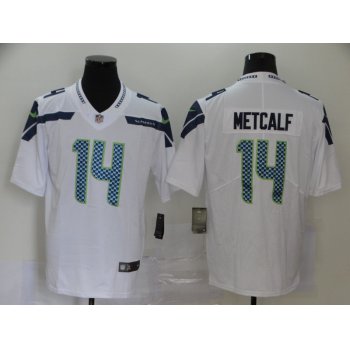 Men's Seattle Seahawks #14 D.K. Metcalf White 2017 Vapor Untouchable Stitched NFL Nike Limited Jersey