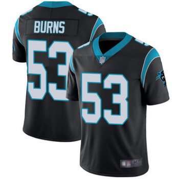 Panthers #53 Brian Burns Black Team Color Men's Stitched Football Vapor Untouchable Limited Jersey