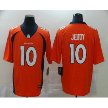 Men's Denver Broncos #10 Jerry Jeudy Orange 2020 Vapor Untouchable Stitched NFL Nike Limited Jersey