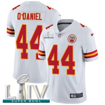 Nike Chiefs #44 Dorian O'Daniel White Super Bowl LIV 2020 Youth Stitched NFL Vapor Untouchable Limited Jersey