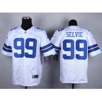Nike Dallas Cowboys #99 George Selvie White Elite Jersey