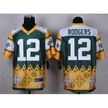 Nike Green Bay Packers #12 Aaron Rodgers 2015 Noble Fashion Elite Jersey