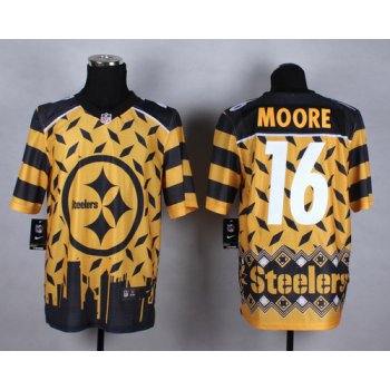 Nike Pittsburgh Steelers #16 Lance Moore 2015 Noble Fashion Elite Jersey