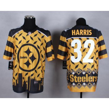 Nike Pittsburgh Steelers #32 Franco Harris 2015 Noble Fashion Elite Jersey