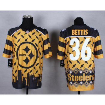 Nike Pittsburgh Steelers #36 Jerome Bettis 2015 Noble Fashion Elite Jersey
